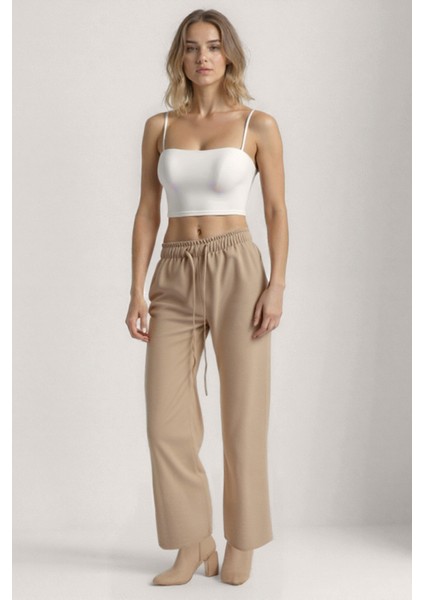 Beli Lastikli Geniş Paça Pantolon modelleri