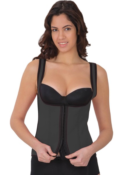 Venüsshopping- Gri Mı 9173 Agraflı Göğsü Açık Atlet Korse