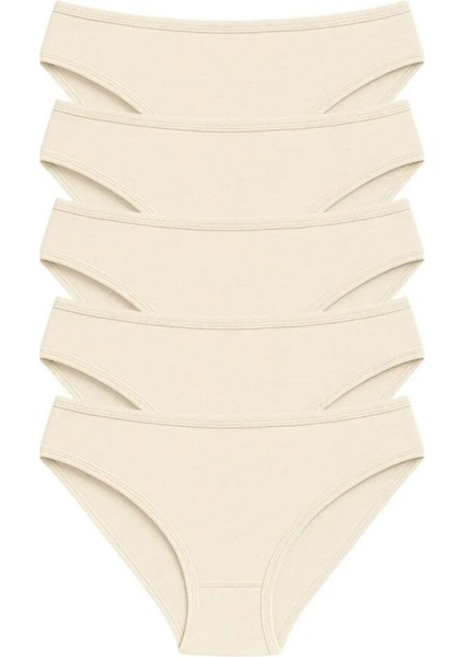 Venüsshopping- PK40002 Pamuklu Basic Kadın Bikini Külot 5 Li Paket