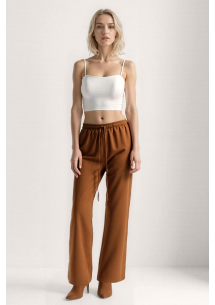 Beli Lastikli Geniş Paça Pantolon