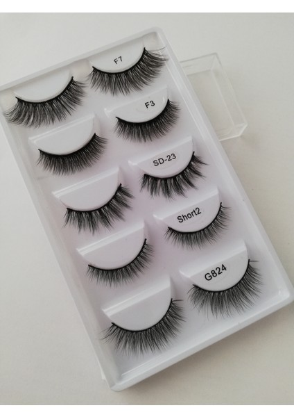 Takma Kirpiğim Beşli Doğal Ipek Takma Kirpik Short Mix Set Ve Powerliner Şeffaf Kalem Yapıştırıcı (APARAT HEDİYE) fiyatları