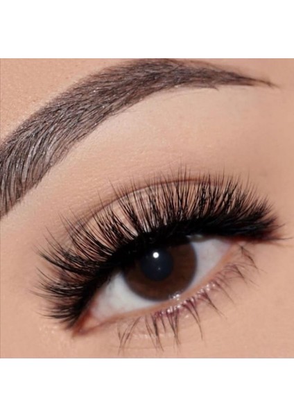 Takma Kirpiğim Beşli Doğal Ipek Takma Kirpik Short Mix Set Ve Powerliner Şeffaf Kalem Yapıştırıcı (APARAT HEDİYE)