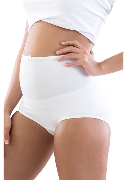Beyaz Mı Emay 2810 Cotton Hamile Külot Korse