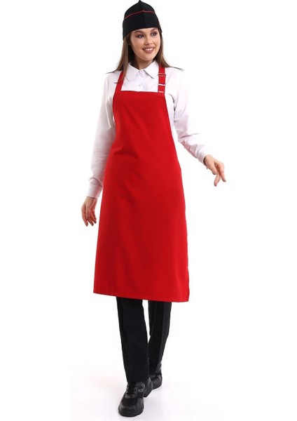 Askılı Önlük Cepsiz - 18 Kırmızı fırsatları