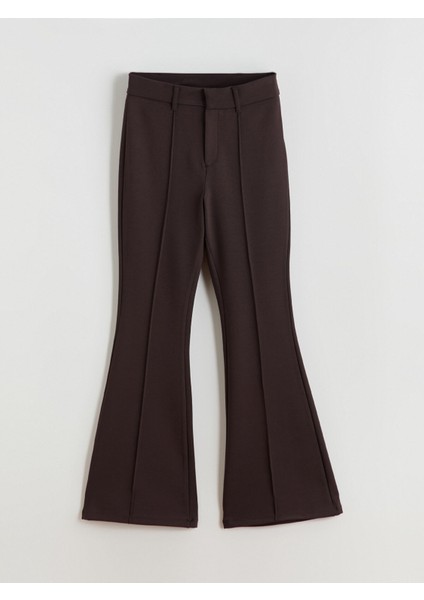 Yeni Sezon Beli Lastikli Ispanyol Paça Kadın Pantolon indirimleri