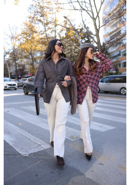 Metal Gold Kemerli Wideleg Jean