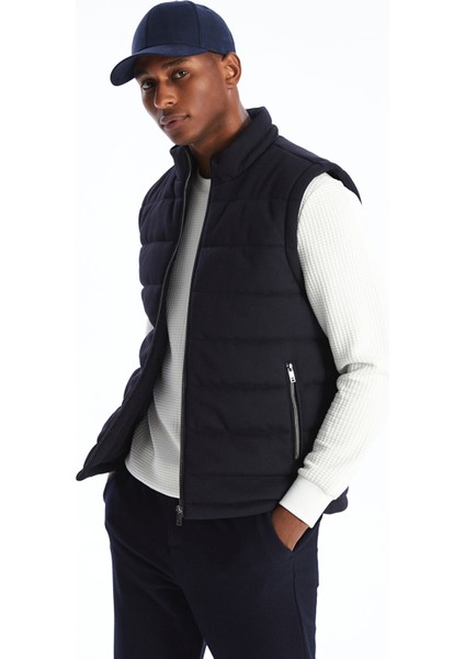 Yeni Sezon Slim Fit Dik Yaka Erkek Şişme Yelek