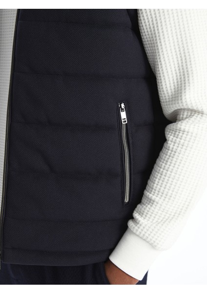 Yeni Sezon Slim Fit Dik Yaka Erkek Şişme Yelek fırsatları