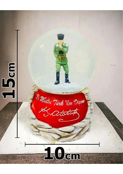 Atatürk Işıklı Kar Küresi – Ne Mutlu Türküm Diyene Yazılı LED Işıklı Dekoratif Kar Küresi | Masa ve Oda Süsü indirimleri