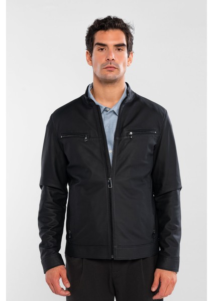 Erkek Hakiki Deri Siyah Deri Mont 571 Smr 768 Erk Dr Mont SK25/26 Sıyah Tafta fırsatları