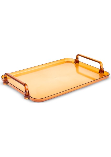 Claro Dikdörtgen Tepsi Amber 38 cm