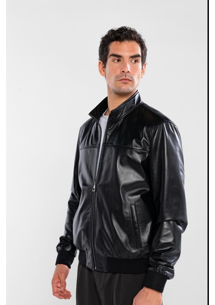 Erkek Hakiki Deri Siyah Deri Mont 415 KLJ-2575 Erk Dr Mont Y25 Sıyah Derı fiyatları