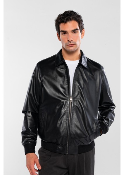 Erkek Hakiki Deri Siyah Deri Mont 415 K-873 Erk Dr Mont SK24/25 Sıyah Dr fırsatları