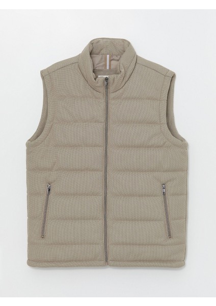 Yeni Sezon Slim Fit Dik Yaka Erkek Şişme Yelek