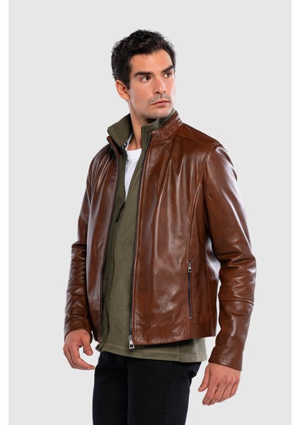 Erkek Hakiki Deri Fındık Deri Mont 415 K-1348 Erk Dr Mont SK24/25 Fındık Dr