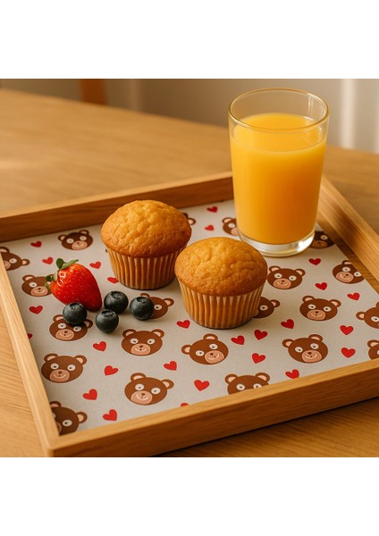 Özel Desenli 100 Adet Sunum Kağıdı Gazete Vintage Gazete Kağıt Mutfak Kafe Sunum Sofra Ayıcıklı fiyatları