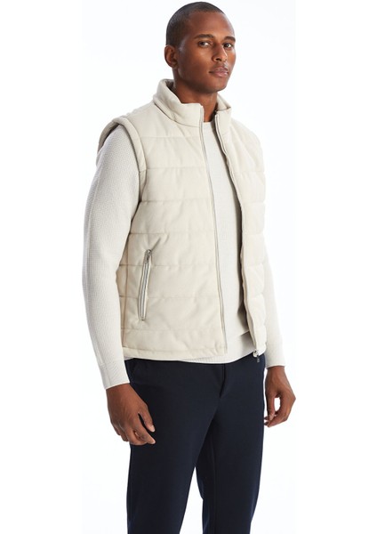 Yeni Sezon Slim Fit Dik Yaka Erkek Şişme Yelek