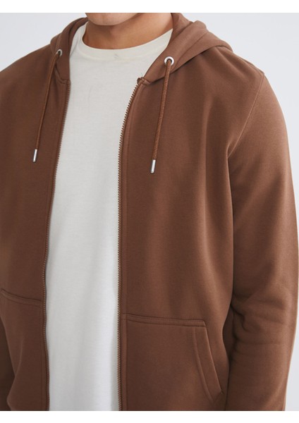 Yeni Sezon Kapüşonlu Uzun Kollu Erkek Fermuarlı Sweatshirt modelleri