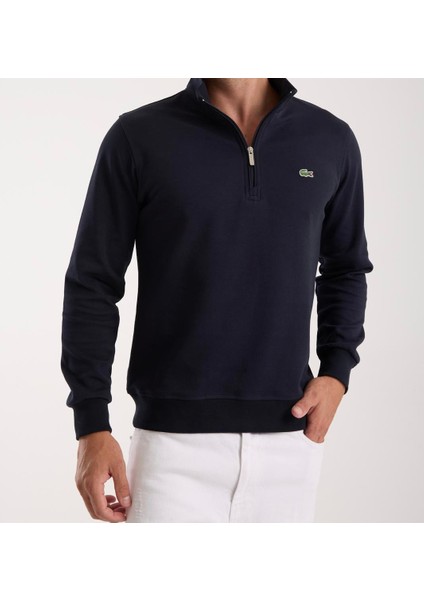 Fermaur Yaka Lacivert Regular Fit Izun Kol modelleri