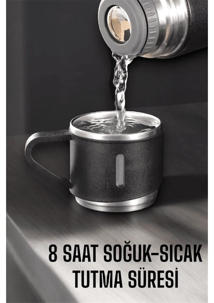 Bfs 500 ml Kapasiteli Taşınabilir Basınçlı Termos Seti Günlük Kullanım Için Ideal indirimleri