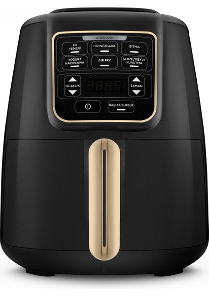 Air Pro Cook Xl 2 In 1 Konuşan Airfryer Mineral Gold 4l