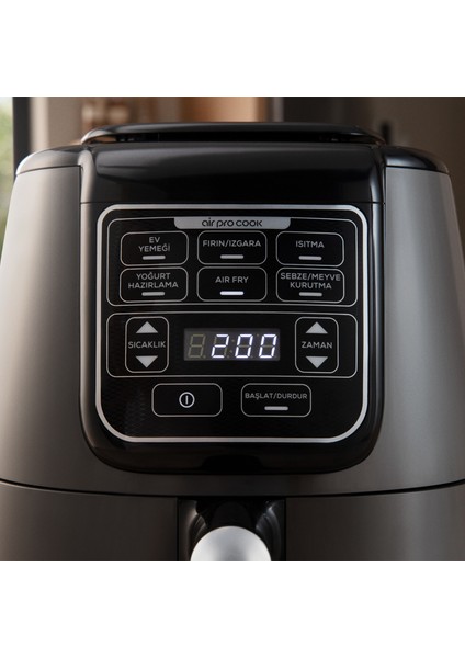 Air Pro Cook Xl 2 In 1 Konuşan Airfryer Mineral Gold 4l