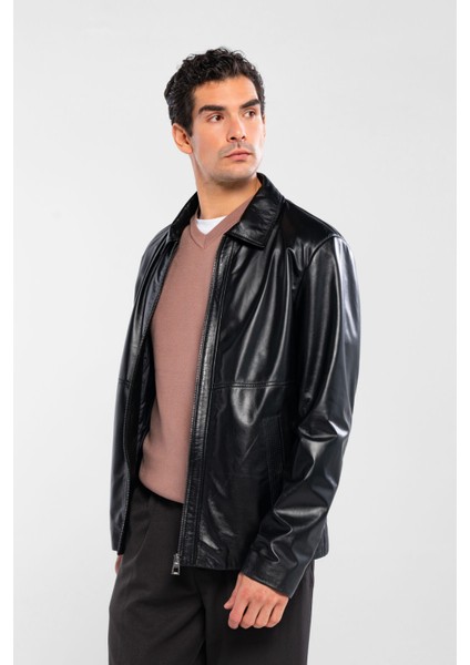 Erkek Hakiki Deri Siyah Deri Mont 415 K-1328 Erk Dr Mont SK24/25 Sıyah Dr fiyatları