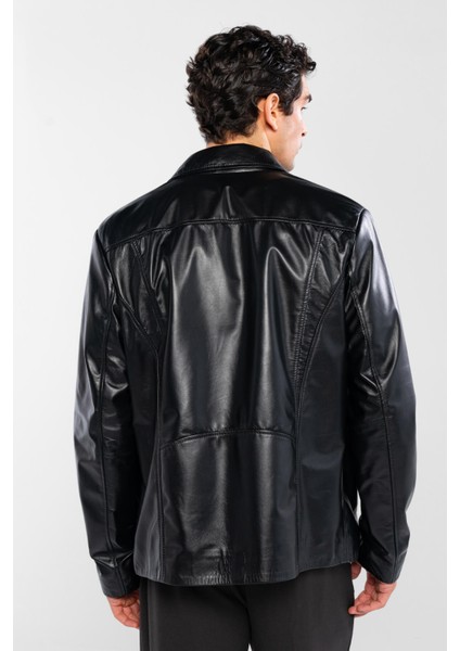 Erkek Hakiki Deri Siyah Deri Mont 415 K-1328 Erk Dr Mont SK24/25 Sıyah Dr modelleri