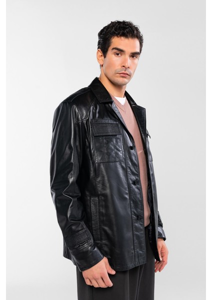 Erkek Hakiki Deri Siyah Deri Mont 415 TNC-331 Erk Derı Mont SK25/26 Sıyah Dr fiyatları