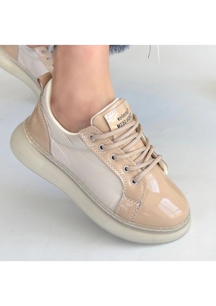 Xmpdby Piona Bej Rugan Bağcıklı Spor Ayakkabı (Numara: 39) fırsatları