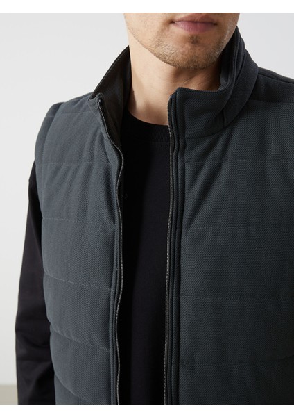 Yeni Sezon Slim Fit Dik Yaka Erkek Şişme Yelek modelleri