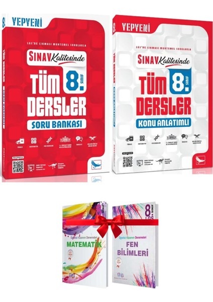 8. Sınıf Tüm Dersler Konu Anlatımı ve Soru Bankası Seti