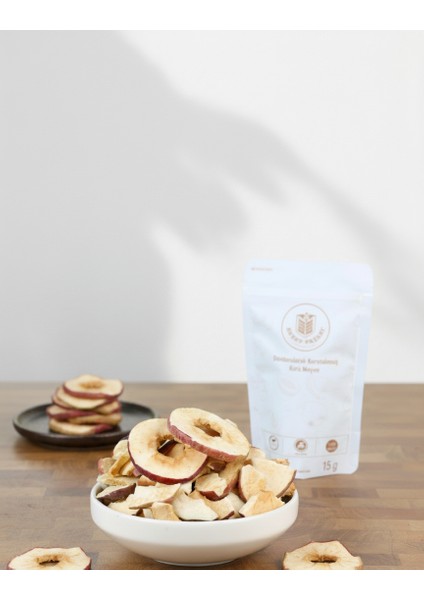 Elma Kuru Meyve Cipsi - Dondurularak Kurutulmuş Freeze Dried Çıtır Elma-50 gr