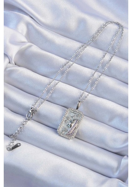 316L Çelik Zincir Gümüş Renk Zirkon Taşlı Yüz Figürlü Tarot Kolye fiyatları