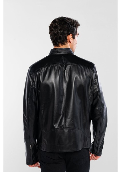 Erkek Hakiki Deri Siyah Deri Mont 415 K-1348 Erk Dr Mont SK24/25 Sıyah Dr modelleri