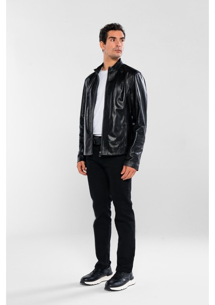 Erkek Hakiki Deri Siyah Deri Mont 415 K-1348 Erk Dr Mont SK24/25 Sıyah Dr indirimleri