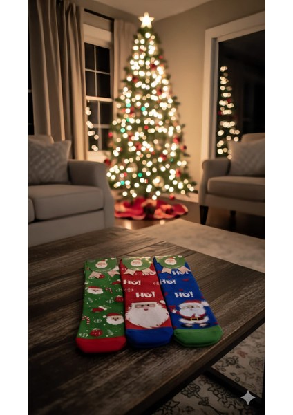 ; Noel Çocuk Çorabı 11 Yaş (36-38) ; %80 Pamuk; Yıkamalı 3 Lü Paket indirimleri