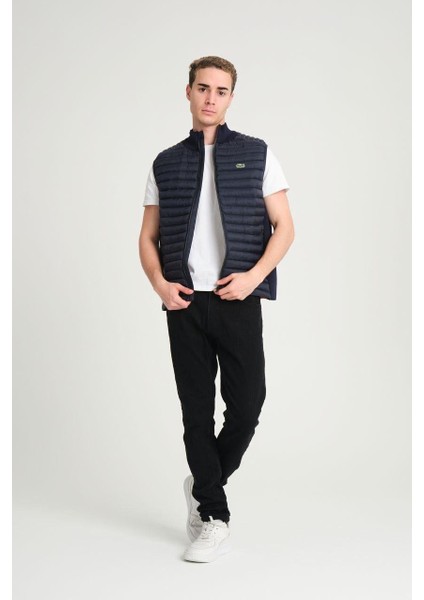 Lacivert Slim Fit Erkek Yelek