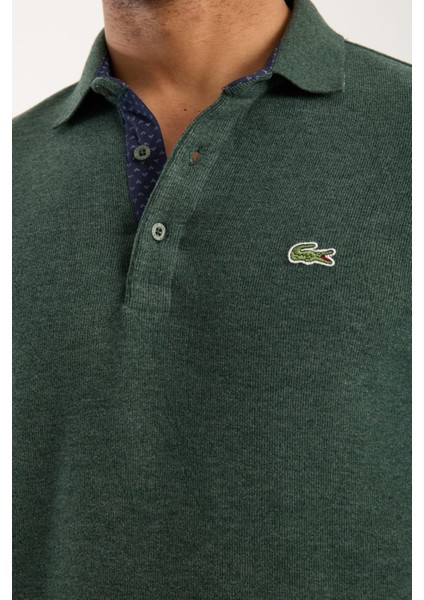 Polo Yeşil Regular Fit Uzun Kol Garnili indirimleri