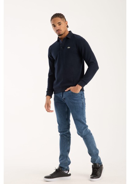 Polo Uzun Kol Lacivert Regular Fit Garnili fiyatları