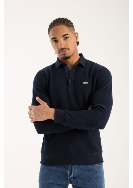 Polo Uzun Kol Lacivert Regular Fit Garnili modelleri