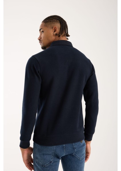 Polo Uzun Kol Lacivert Regular Fit Garnili indirimleri