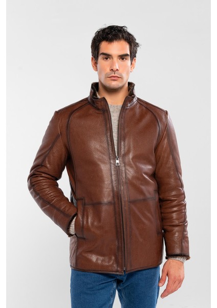 Erkek Hakiki Deri Kahverengi Deri Mont 1000 2010 Erk Derımont SK24/25 Kahve Jumbo fırsatları