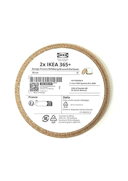 365+ Mantar Bardak Altlığı, 2'li Paket Kahverengi fiyatları