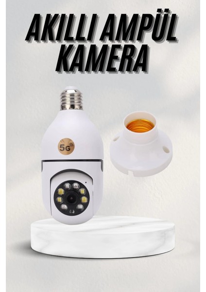 Bfs Akıllı Kamera Wifi Kamera Duylu Ampul Görünümlü 360 Derece Dönebilen Ev Kamerası