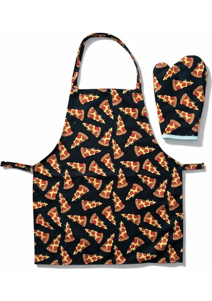 2'li Set Pizza Mutfak Önlüğü Fırın Eldiveni , Bira Mutfak Önlüğü Fırın Eldiveni indirimleri