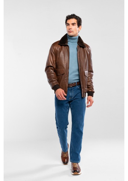 Erkek Hakiki Deri Fındık Deri Mont 415 KLJ-2071 Erk Dr Mont SK24/25 Fındık Dr indirimleri