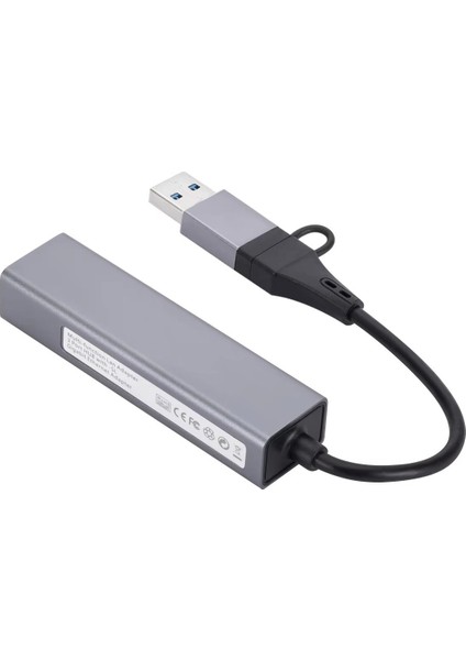 GA87 USB 3.0 ve Type-C To 3x USB 3.0 Lan Hub Adaptör RJ45 Ethernet 1000MBPS modelleri