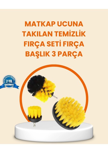 Matkap Ucu Fırça Seti Halı Fayans Zemin Temizliği