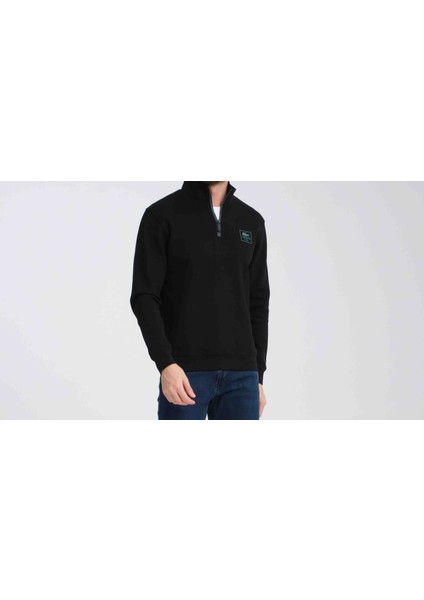 Fermuar Yaka Siyah Regular Fit Uzun Kol modelleri